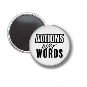 Button Met Magneet 58 MM - Actions over Words - NIET VOOR KLEDING