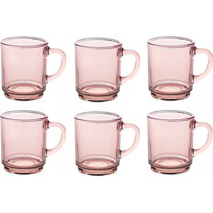 Versailles mok 260 ml Duralex set van 6 roze