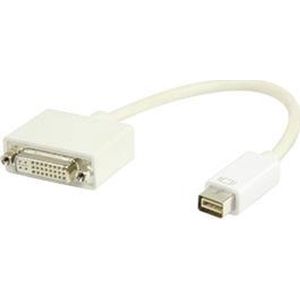 Mini DVI naar DVI vrouwelijk adapter 0,20 m wit