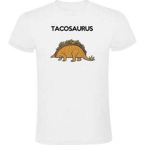 Tacosaurus Heren T-shirt - eten - dieren - taco - dinosaurus - dino - mexico - mexicaans - verjaardag - feest - humor - grappig