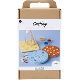 Creativ Company Hobbyset Gieten, Tegels, blauw, rood, geel, 1doos/ 1 doos