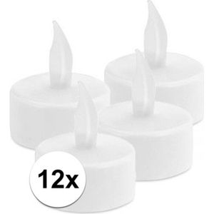 12x LED waxinelichtjes met timer - Theelichtjes LED-licht