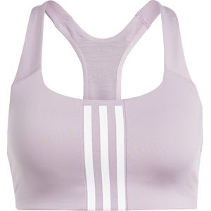 adidas Performance Powerimpact Training Medium-Support 3-Stripes Beha - Dames - Paars- L A-B