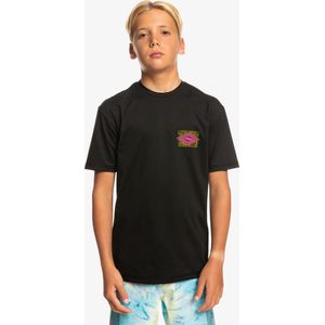 Quiksilver - UV Surf T-shirt voor jongens - Radic Strike Korte mouw - UPF50 - Jet Black - Zwart - maat 140-146cm