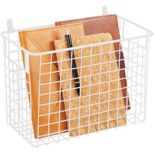 Metalen wandplank, grote opbergruimte voor de slaapkamer, slaapkamer en ander meubilair, organisator voor kleding, portemonnees, zonnebrillen en badkameraccessoires, enz.