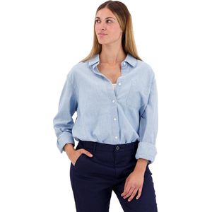 Dockers Original Shirt Met Lange Mouwen Blauw XS Vrouw