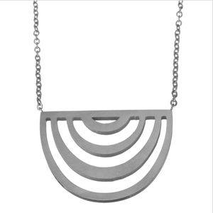 Marama - ketting Waves zilver - damesketting - RVS zilver plated - nikkelvrij