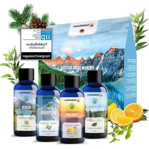Biologische sauna-infusie cadeauset - sauna-oliën - sauna-geur infusie - sauna-accessoire - saunaset - natuurlijke ingrediënten
