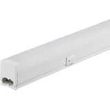 LED TL Armatuur met T5 Buis - Viron Veyno - 60cm Enkel - 7W - Koppelbaar - Helder/Koud Wit 6400K - Mat Wit - Kunststof - SAMSUNG LEDs