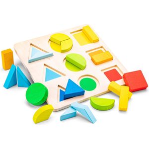 New Classic Toys Houten Geometrische Vormenpuzzel