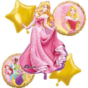 Disney Princess – Doornroosje - Ballon set – 5-Delig – Helium ballon – Folieballon - Versiering - Verjaardag.