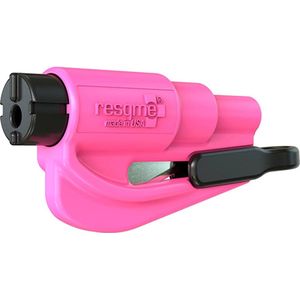 ResQme® Noodhamer - Sleutelhanger - Origineel - Reddingshamer - Auto Hamer - Roze