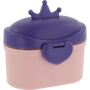 Youha - poedermelk bewaardoos - inclusief poederschepje - handig bewaren van poedermelk - baby voeding - makkelijk mee te nemen - 220 gram opbergcapaciteit - 1400ML poedermelk - kleur: roze/paars