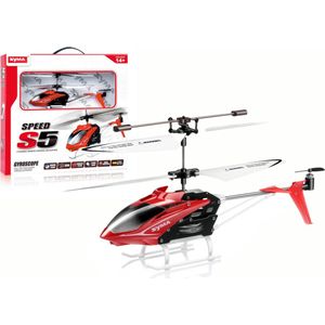 Bestuurbare helikopter - S5 SYMA - 20x10x18cm - rood