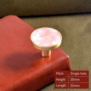 3 Stuks Luxe Meubelknop - Roze - 3.2*2.5 cm - Meubel Handgreep - Knop voor Kledingkast, Deur, Lade, Keukenkast
