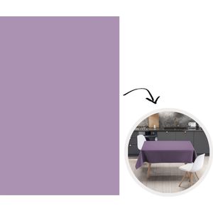 Tafelkleed - Tafellaken - 180x260 cm - Interieur - Paars - Kleuren - Paarse - Kleur - Effen - Binnen en Buiten