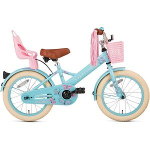 Supersuper Little Miss - Kinderfiets - Meisjesfiets - 16 inch - Turquoise