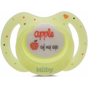 Nûby - Little Moments - Glow - Ovalen Fopspeen - 2 St - 6-36m - Groen