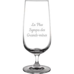 Bierglas op voet gegraveerd - 41cl - La Plus Sympa des Grands-mères