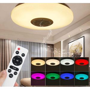 LED Smart plafondlamp met bluetooth speaker- Plafonniere- App functie- RGB Kleuren- Afstandsbediening - 36W- Slaapkamer- Woonkamer- Kinderkamer - Lichtsterkte instelbaar- Nachtlamp- Ceiling light - Plafond verlichting