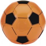 Opblaasbare oranje voetbal strandbal 30 cm