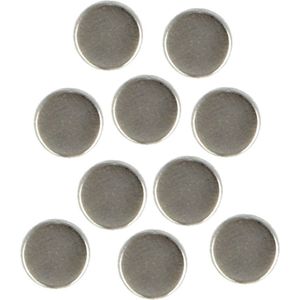 Amig Magneten setje rond - zilver - 20x stuks - 10 x 3 mm - Hobby artikelen/Memobord/Koelkast - Magneetjes