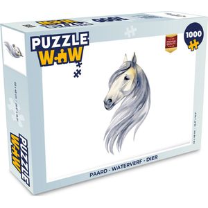 Puzzel Paard - Waterverf - Dier - Meisjes - Kinderen - Meiden - Legpuzzel - Puzzel 1000 stukjes volwassenen