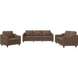vidaXL - 4-delige - Loungeset - met - kussens - stof - bruin