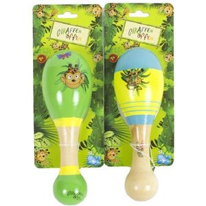 Beluga giraffe Maraca - Sambaballen -  muziekspeelgoed - 1 stuk - Assorti