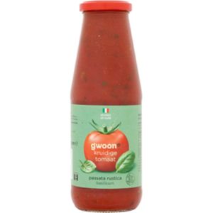 G’woon - Passata rustica basilicum - 690g