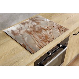 Inductiebeschermer - Dried Flower - 30x52 cm - Inductiebeschermer - Inductie Afdekplaat Kookplaat - Inductie Mat - Anti-Slip - Keuken Decoratie - Keuken Accessoires