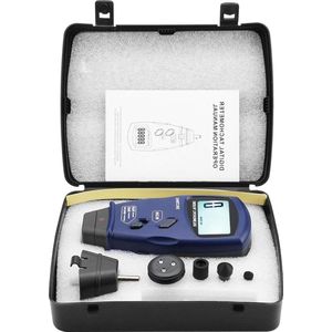 Handheld Contact Tachometer 5 Digits 18mm Tach Rotation Meter Tester - Digital LCD Display .