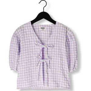 Salty Stitch Gingham Blouse Blouses Meisjes - Lila - Maat 128