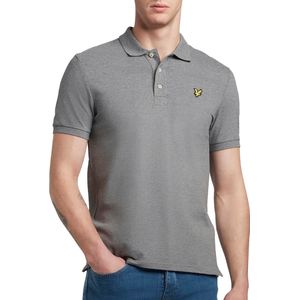 Lyle and Scott - Polo Plain Grijs - Regular-fit - Heren Poloshirt Maat S