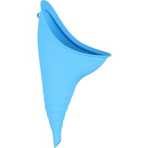 Plastuit - hygiënische plastuit herbruikbaar - plas koker - vrouwen urinaal - siliconen - Blauw