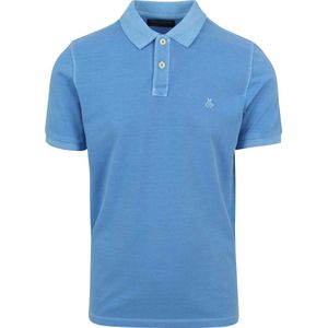 Marc O'Polo - Poloshirt Faded Blauw - Modern-fit - Heren Poloshirt Maat L