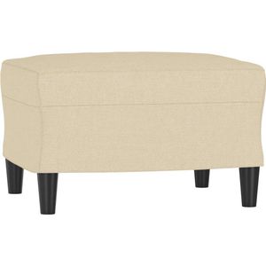 vidaXL Voetenbank 60x50x41 cm Stof Crèmekleurig