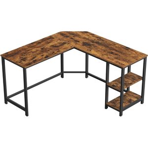 hoekbureau met 2 planken,