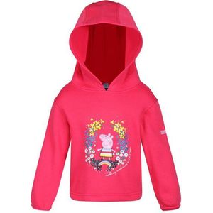 Regatta Peppa Pig Fleece Hoody Voor Kinderen Fel Roze