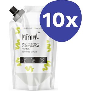 Miniml Witte Azijn Sorrento Citroen - 1L Refill (10x 1L)