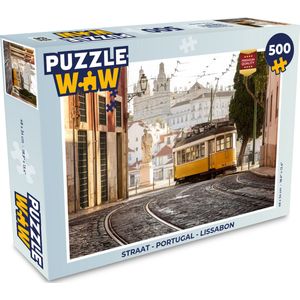 Puzzel Straat - Portugal - Lissabon - Legpuzzel - Puzzel 500 stukjes