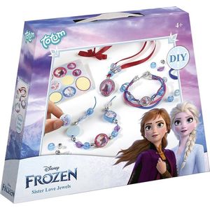 Disney Frozen Totum armbandjes maken knutselset sieraden vriendschapsarmbandjes met Anna en Elsa Sister Love Jewels