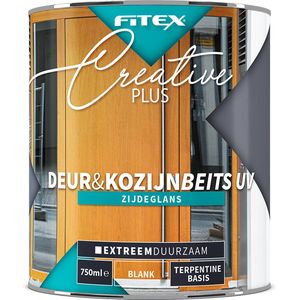 Fitex Creative+ Deur & Kozijn Beits UV Zijdeglans Transparant - Beits - Transparant - Terpentine basis - Blank