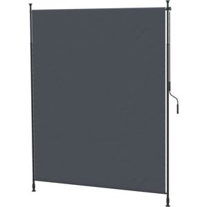 Luifel zonnescherm - Zonneluifel - Zonnescherm - Zonder boren - Zonwering - Tuin - Grijs - 2 x 2,15-3,05 m