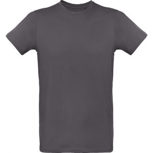 T-shirt Heren S B&C Ronde hals Korte mouw Dark Grey 100% Katoen