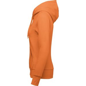 Sweatshirt Dames L Kariban Lange mouw Light Orange 85% Katoen, 15% Polyester