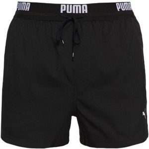 PUMA Swim Logo Short Heren Zwembroek - zwart - Maat XXL