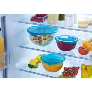 PYREX PREP & STORE Mengkommen set - 3Stuks 0,5L Ø 14xH8cm - 1L Ø17xH10cm - 2L Ø21xH11cm