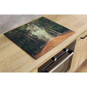 Inductiebeschermer - Bospad - 78x52 cm - Inductiebeschermer - Inductie Afdekplaat Kookplaat - Inductie Mat - Anti-Slip - Keuken Decoratie - Keuken Accessoires