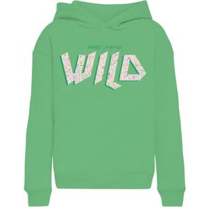 KIDS ONLY GIRL Hoodie KOGMINDY met Tekst Frisgroen